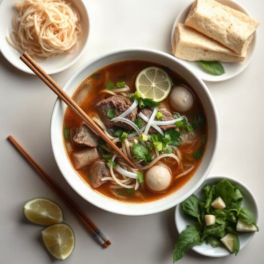 24. Tendon, Beef Tripe, and Beef Balls Noodle Soup