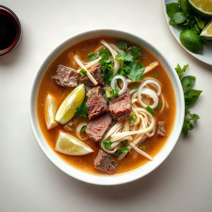 18. Well Done Beef and Rare Beef Noodle Soup