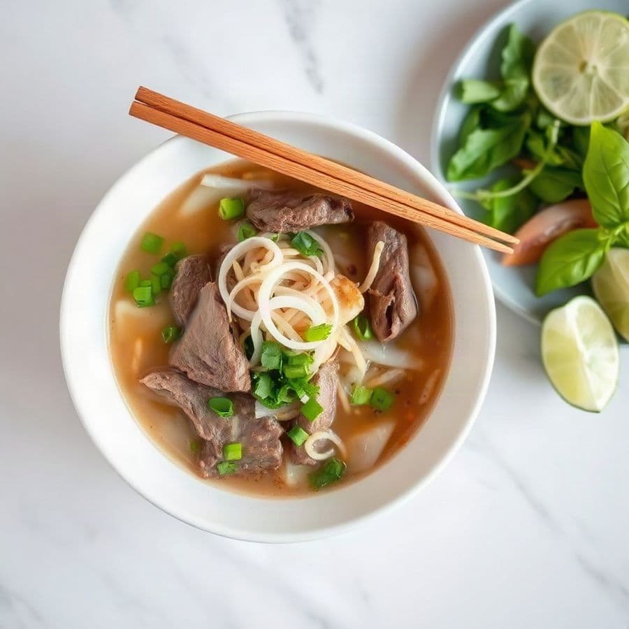 21. Well Done Beef and Beef Tendon Noodle Soup