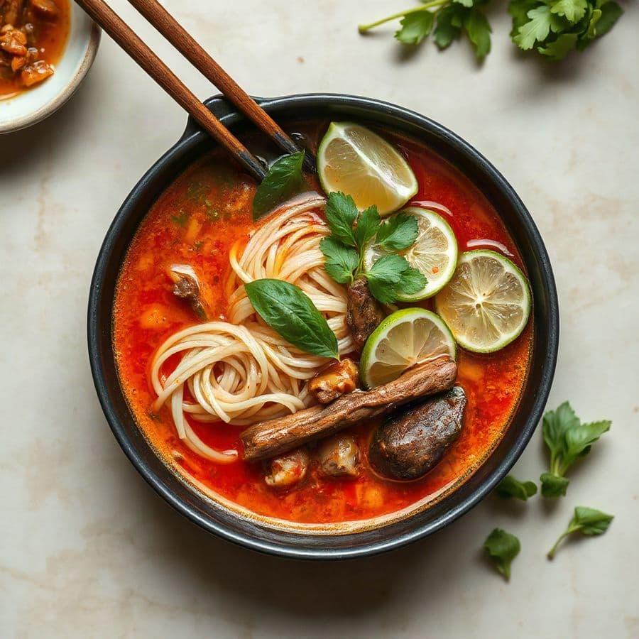 39. Well Done Beef Spicy Noodle Soup