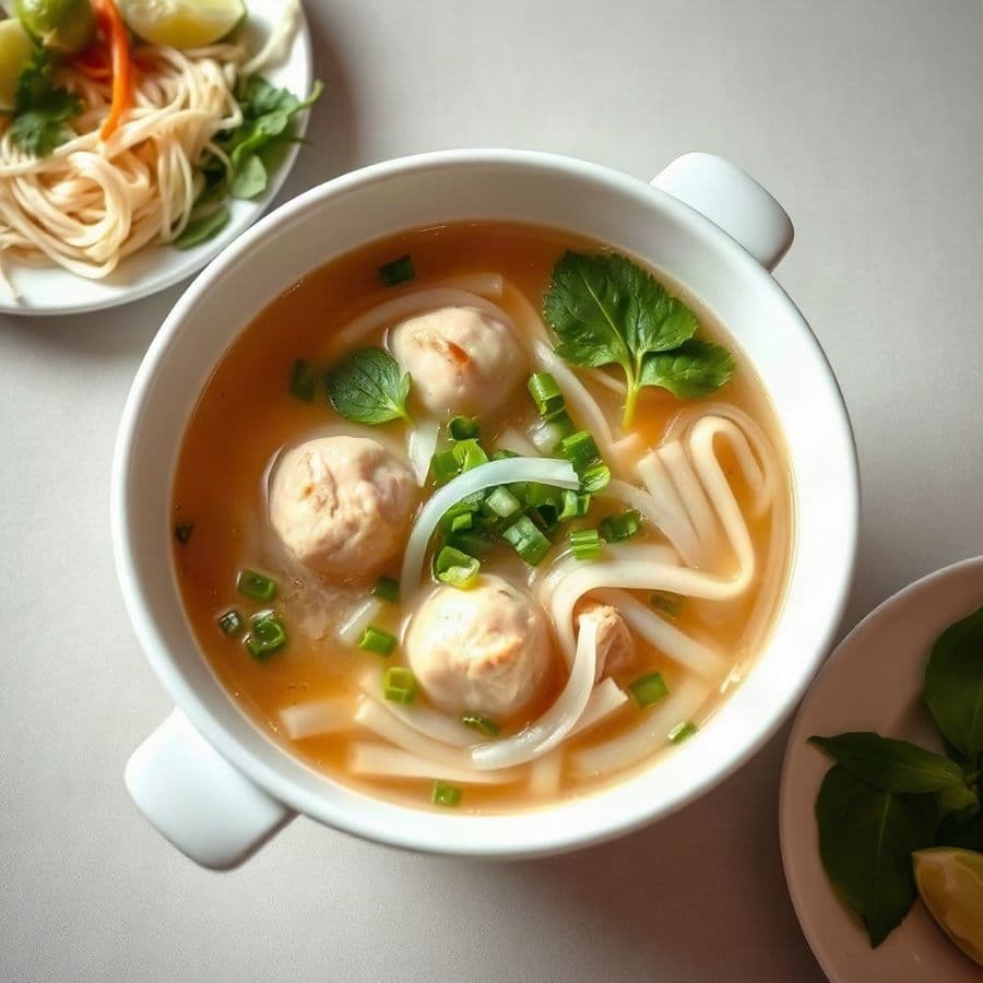 26. Chicken Balls Noodle Soup