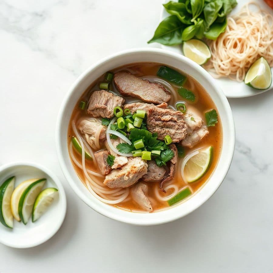 28. Chicken and Well done Beef Noodle Soup